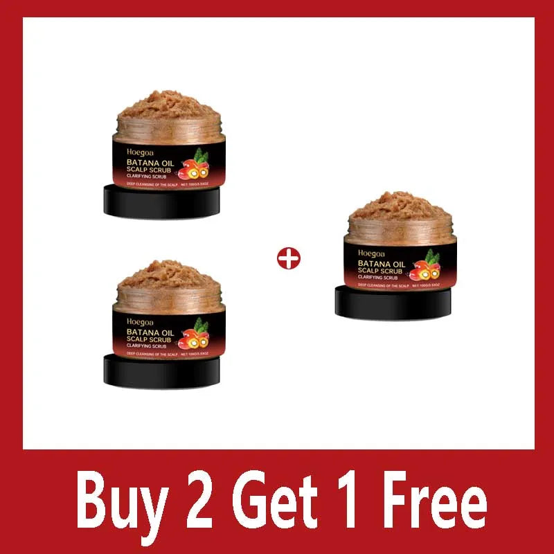 Batana Oil Scalp Scrub for Strengthening Hair Deep Cleaning Nourishing Soothing Shampoo for Sensitive Scalp Hair Care