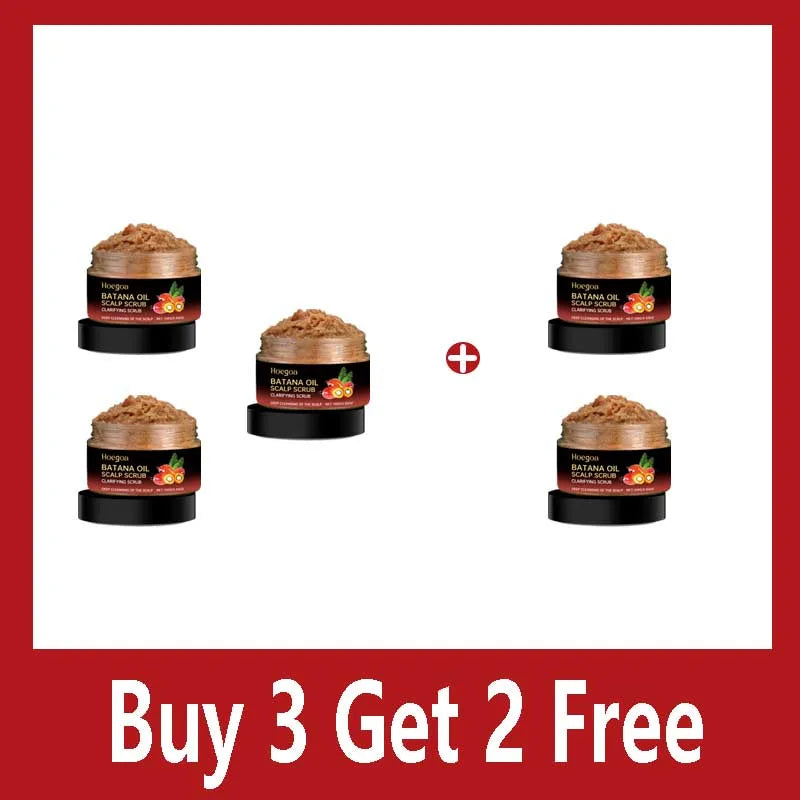 Batana Oil Scalp Scrub for Strengthening Hair Deep Cleaning Nourishing Soothing Shampoo for Sensitive Scalp Hair Care